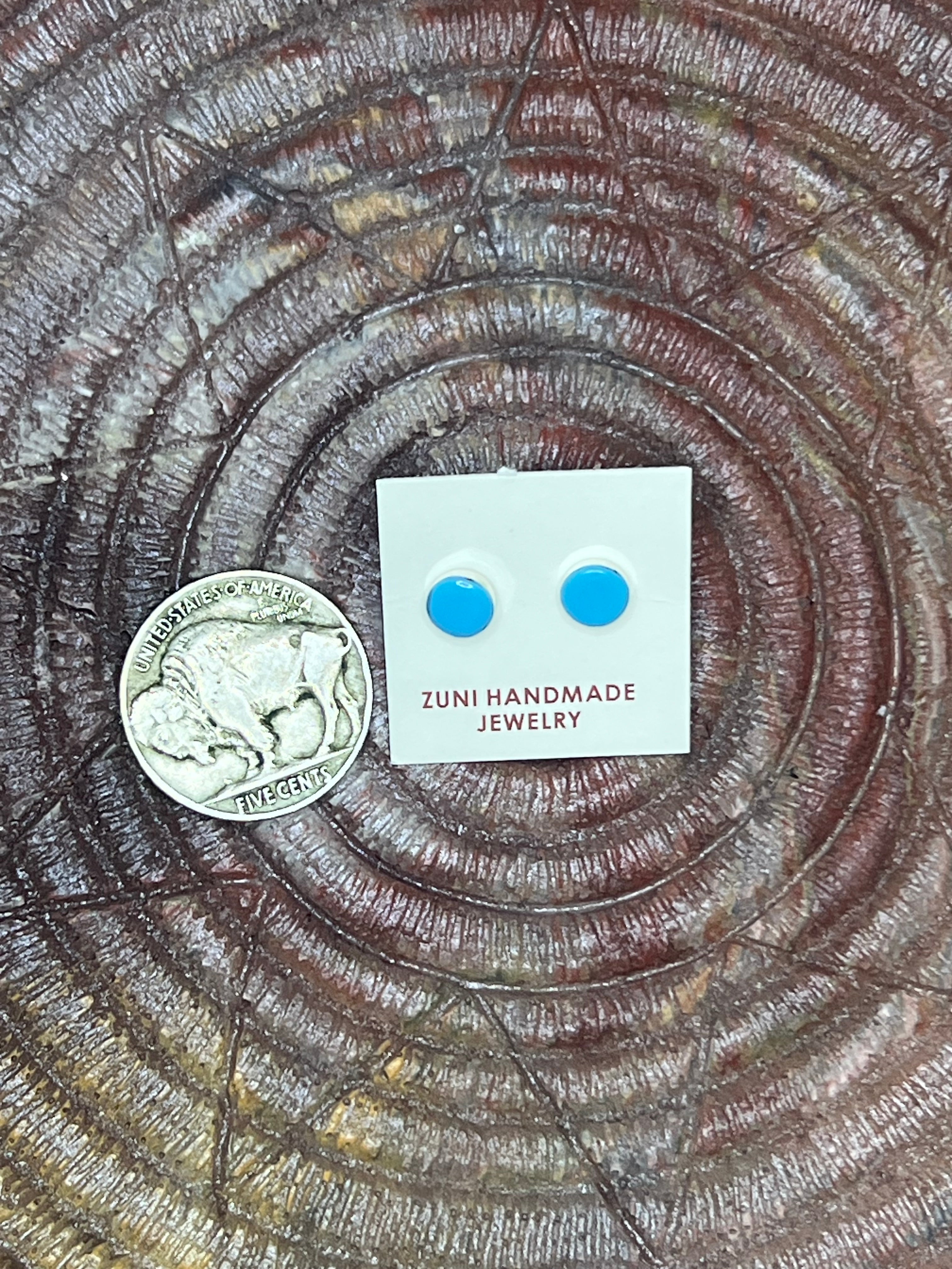 Turquoise Round Studs