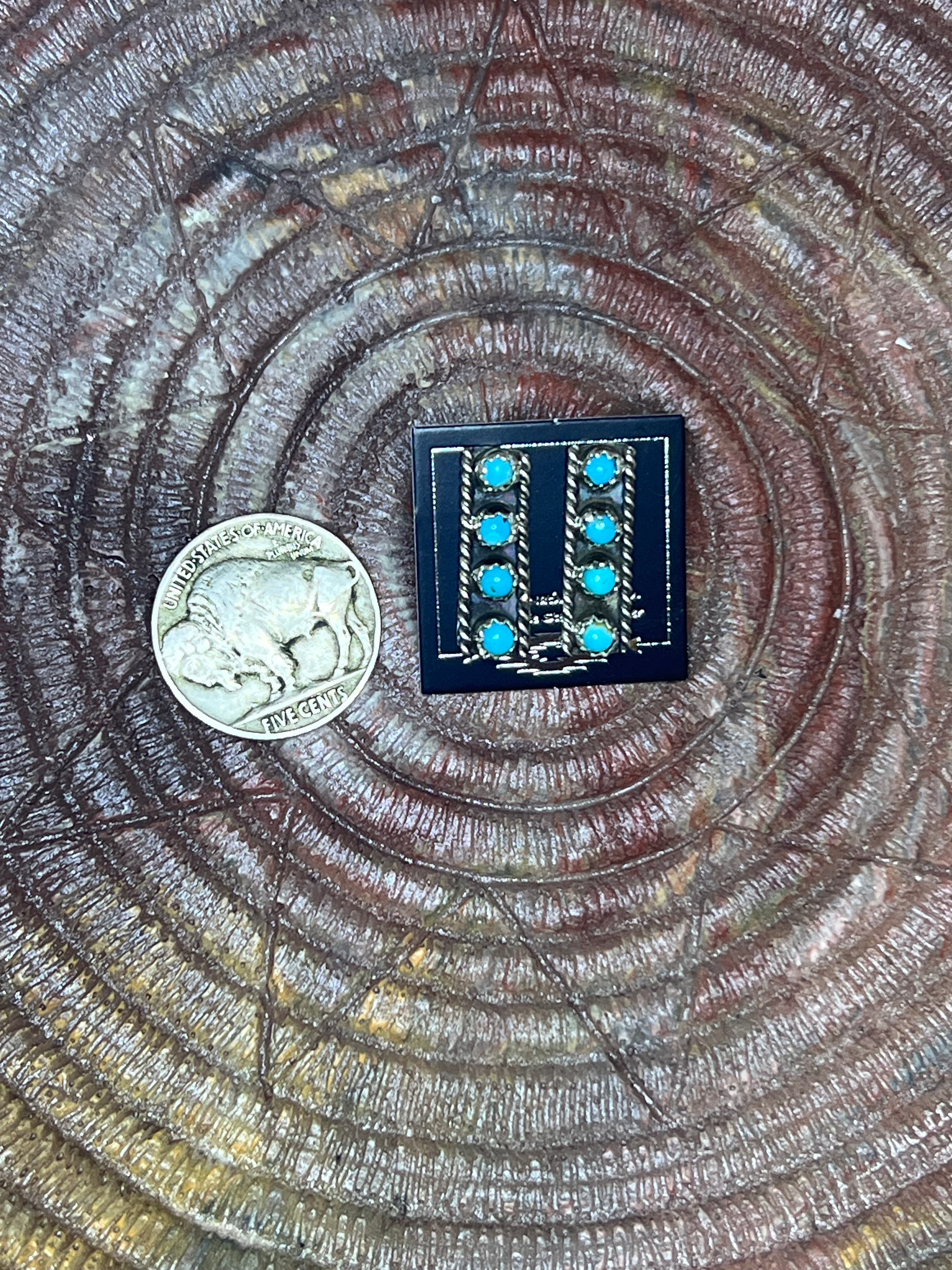 Turquoise Stick Studs