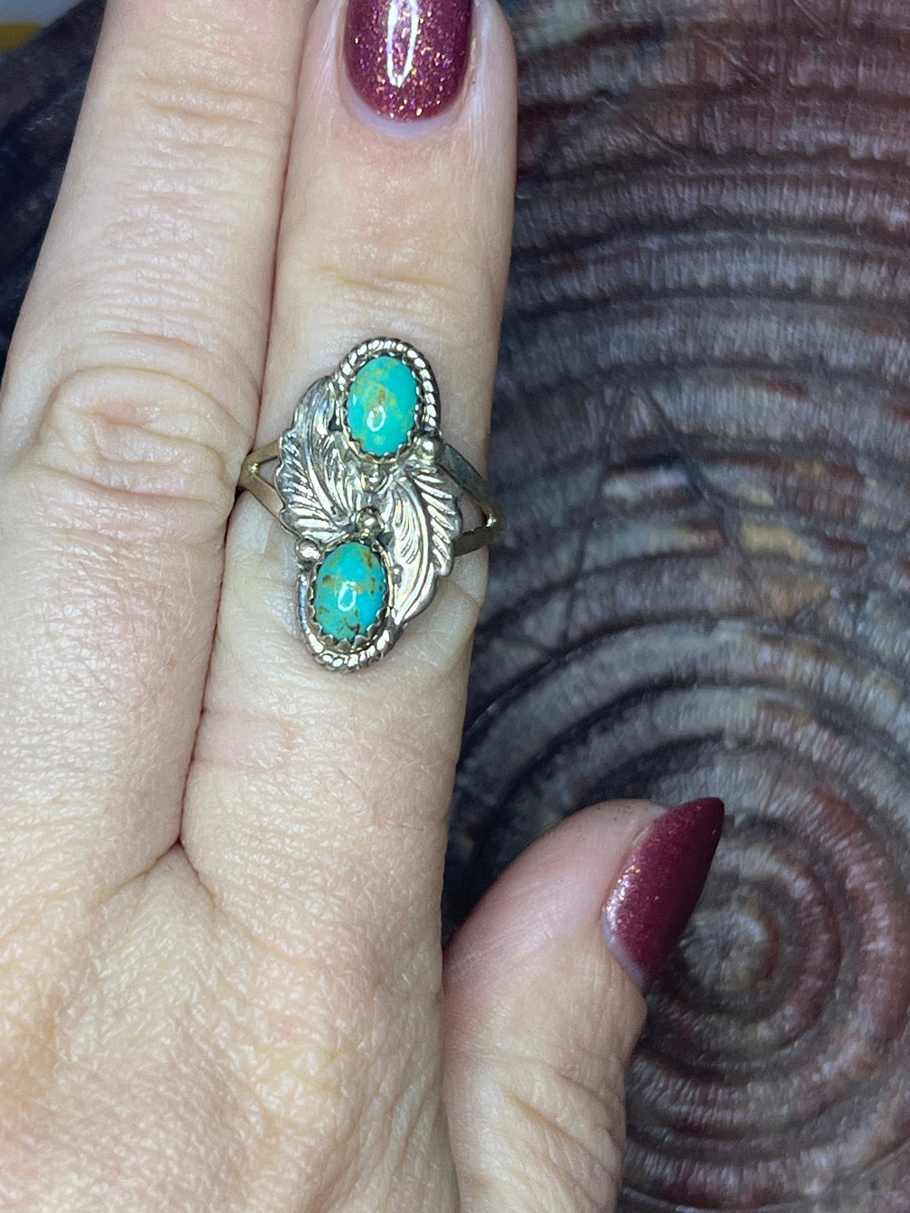 Kingman Leaf ring