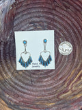 Zuni Heart Post Back Dangles