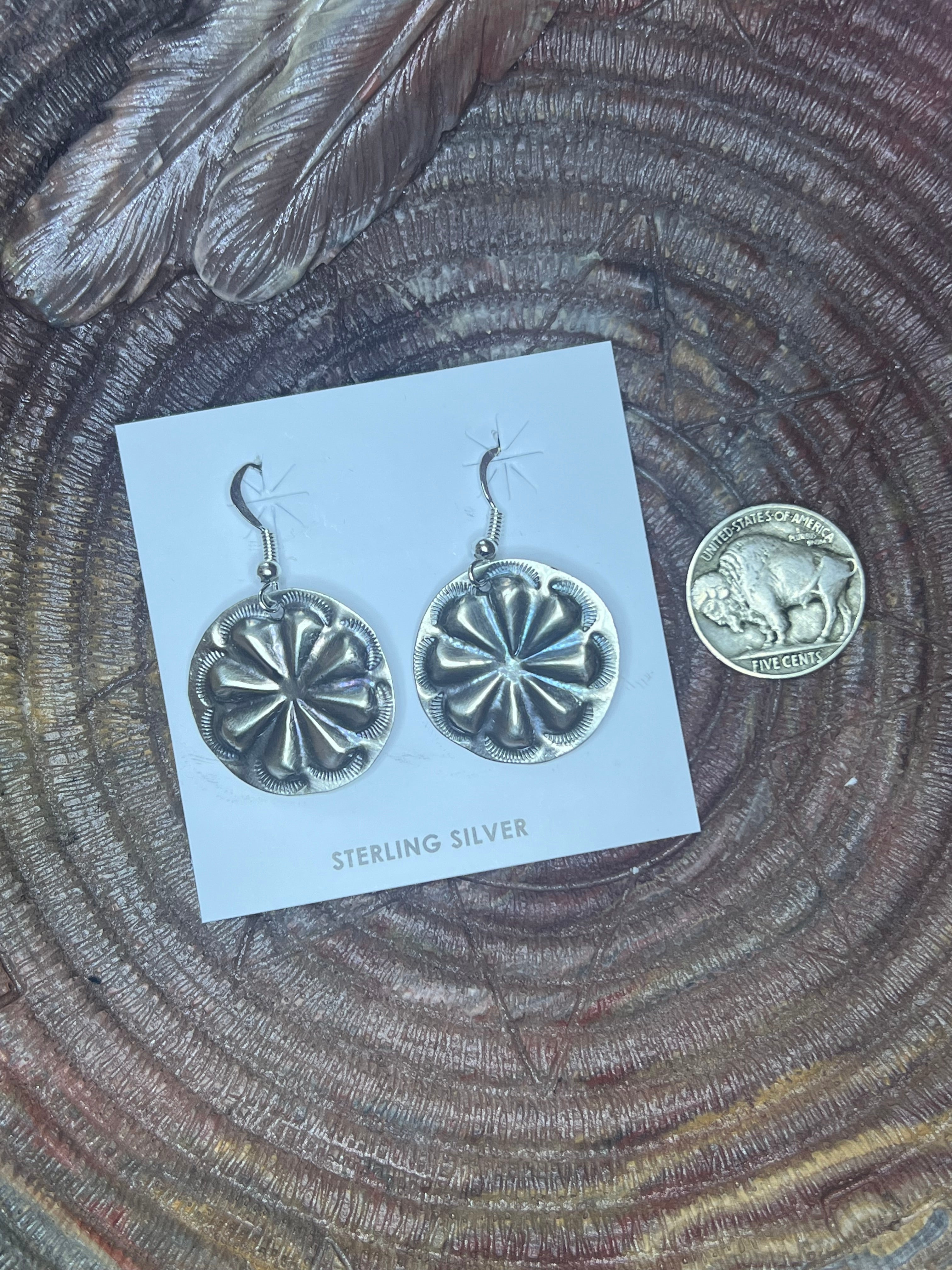 Concho Dangle Earrings