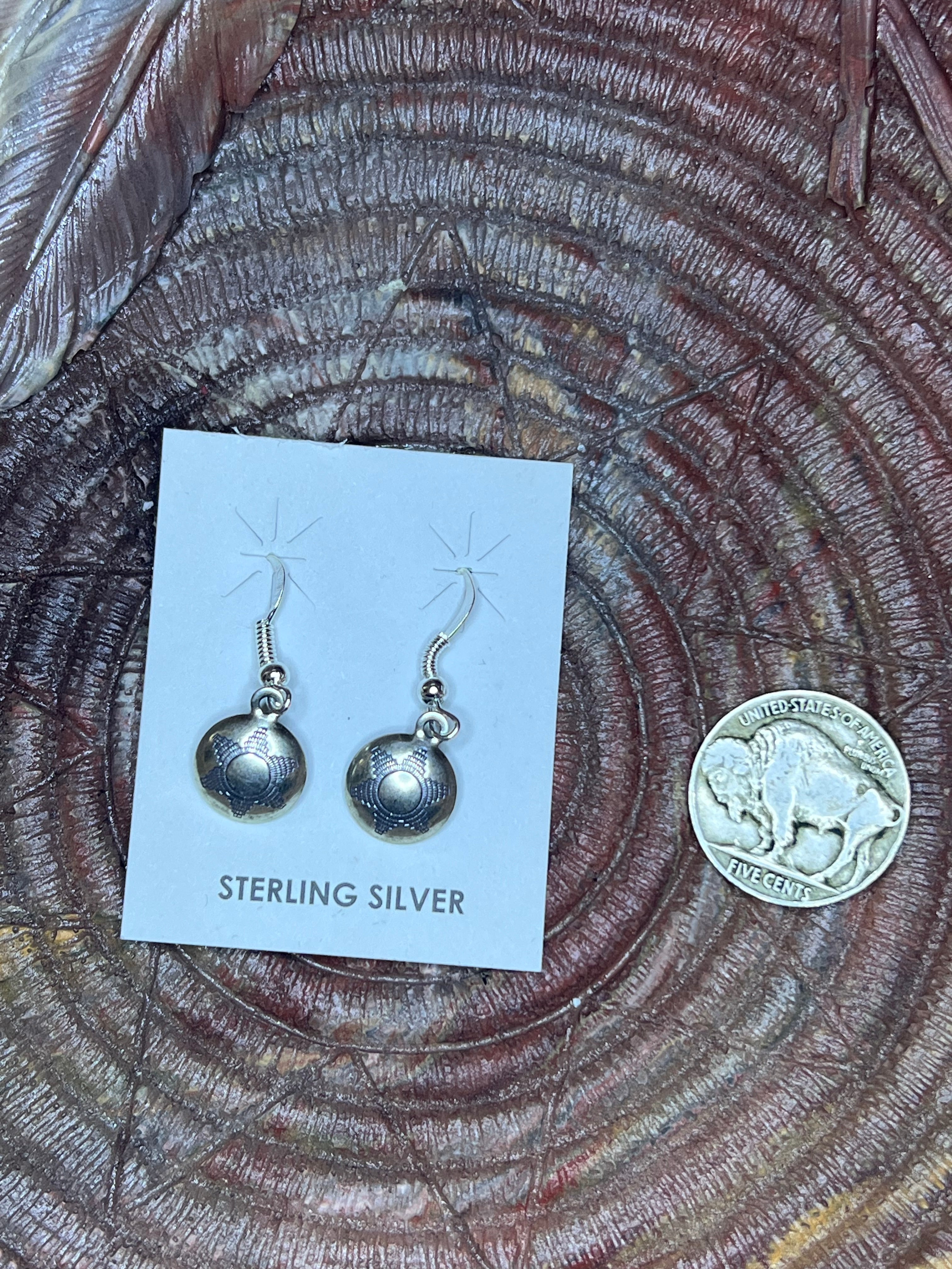 Silver Basket Weave Dangles