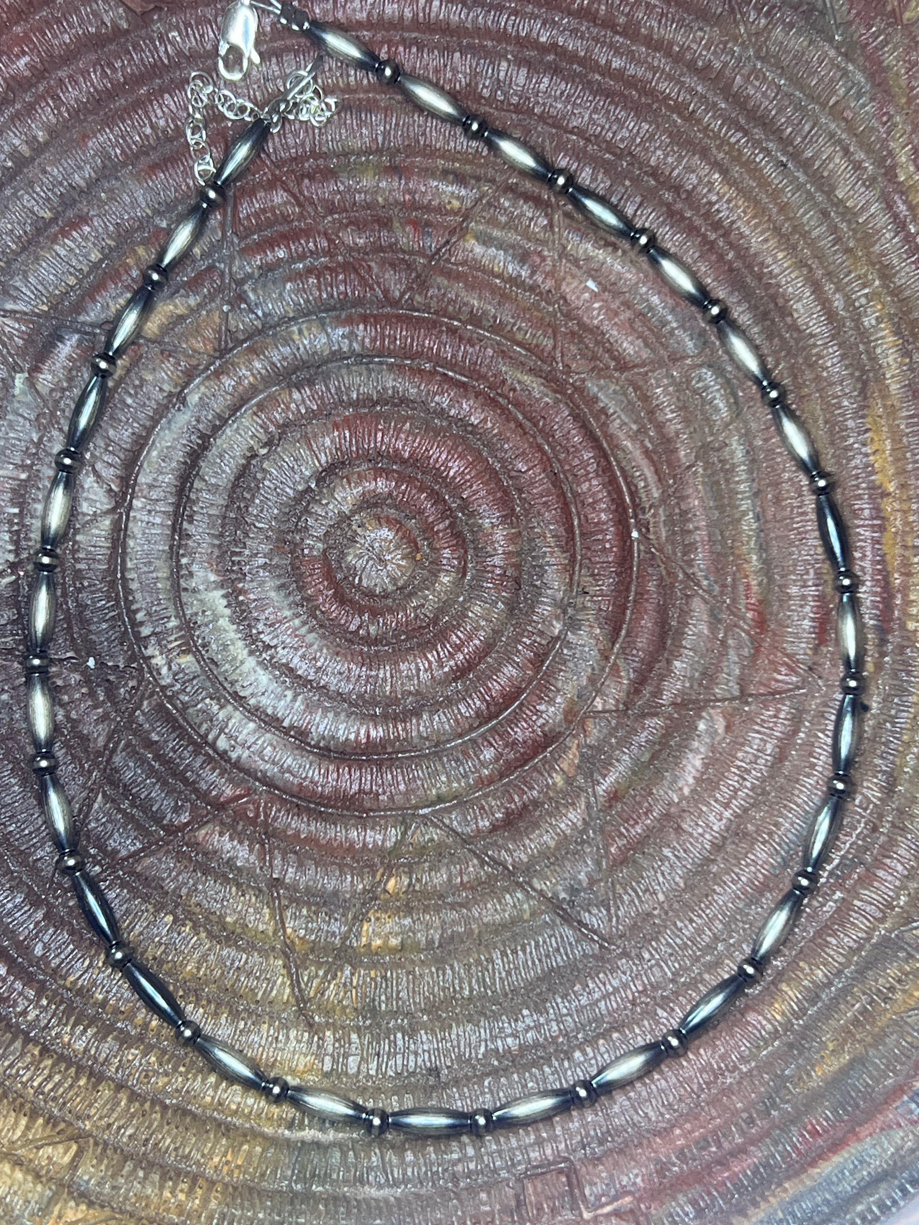 Sterling Torpedo Choker necklace with Extender