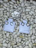 White Opal Studs