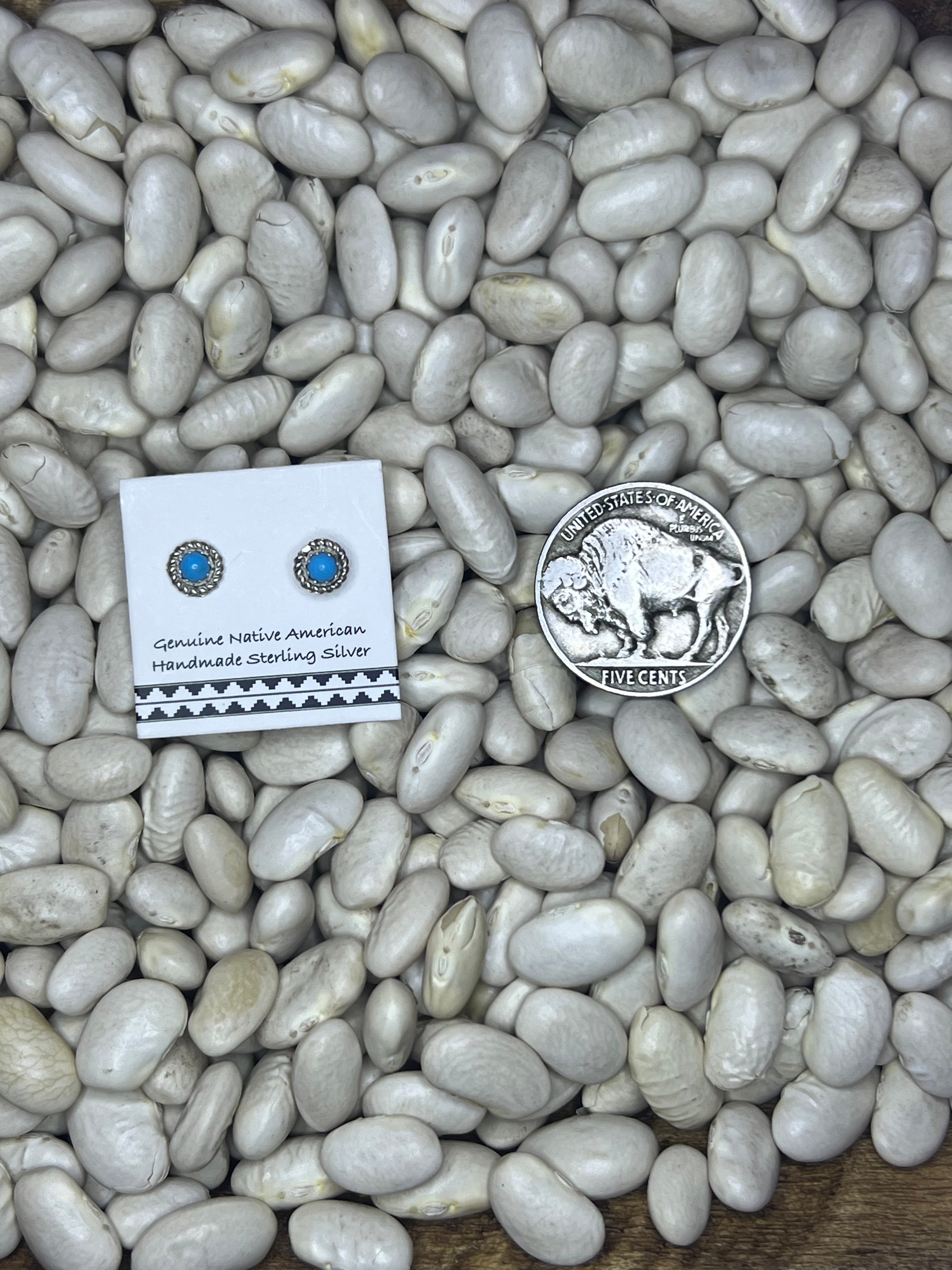 Itty Bitty Turquoise Studs