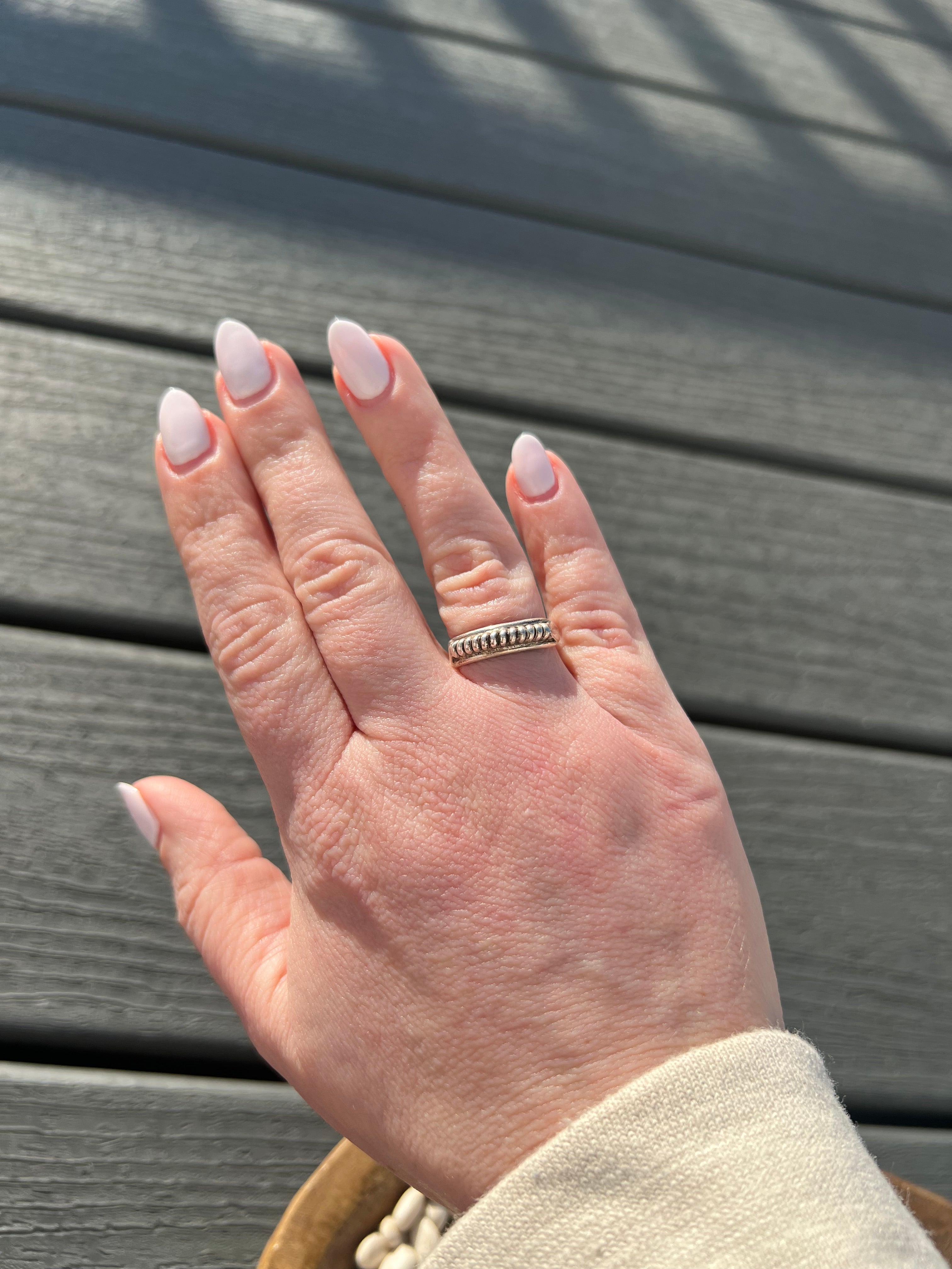 Silver Coil ring
