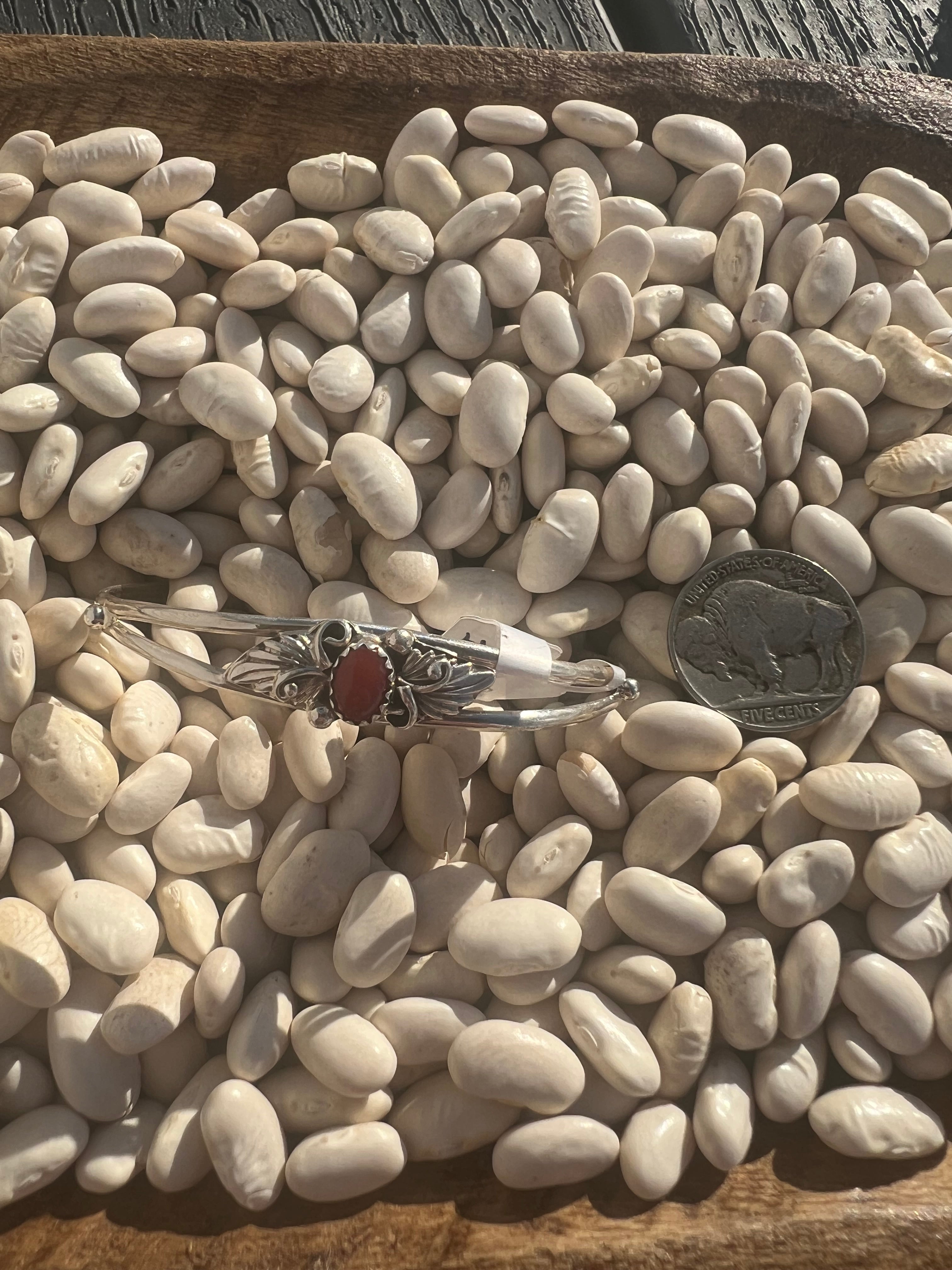 Coral Leaf Dainty Cuff