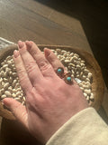 Copper and Turquoise Swirl Ring