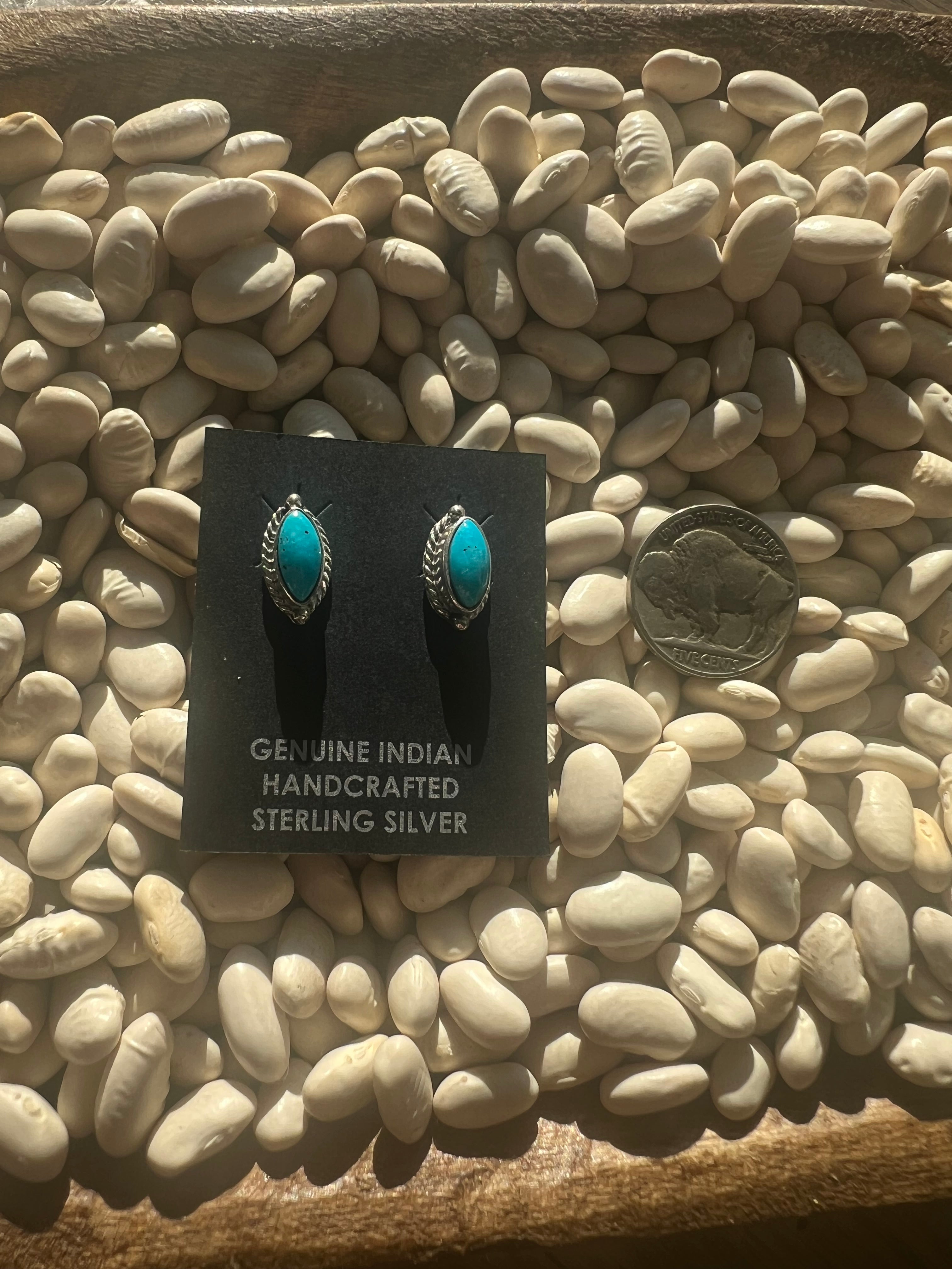 Marquis Turquoise Earrings