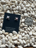 Pink Conch Square Studs