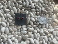 Red Coral Heart Studs