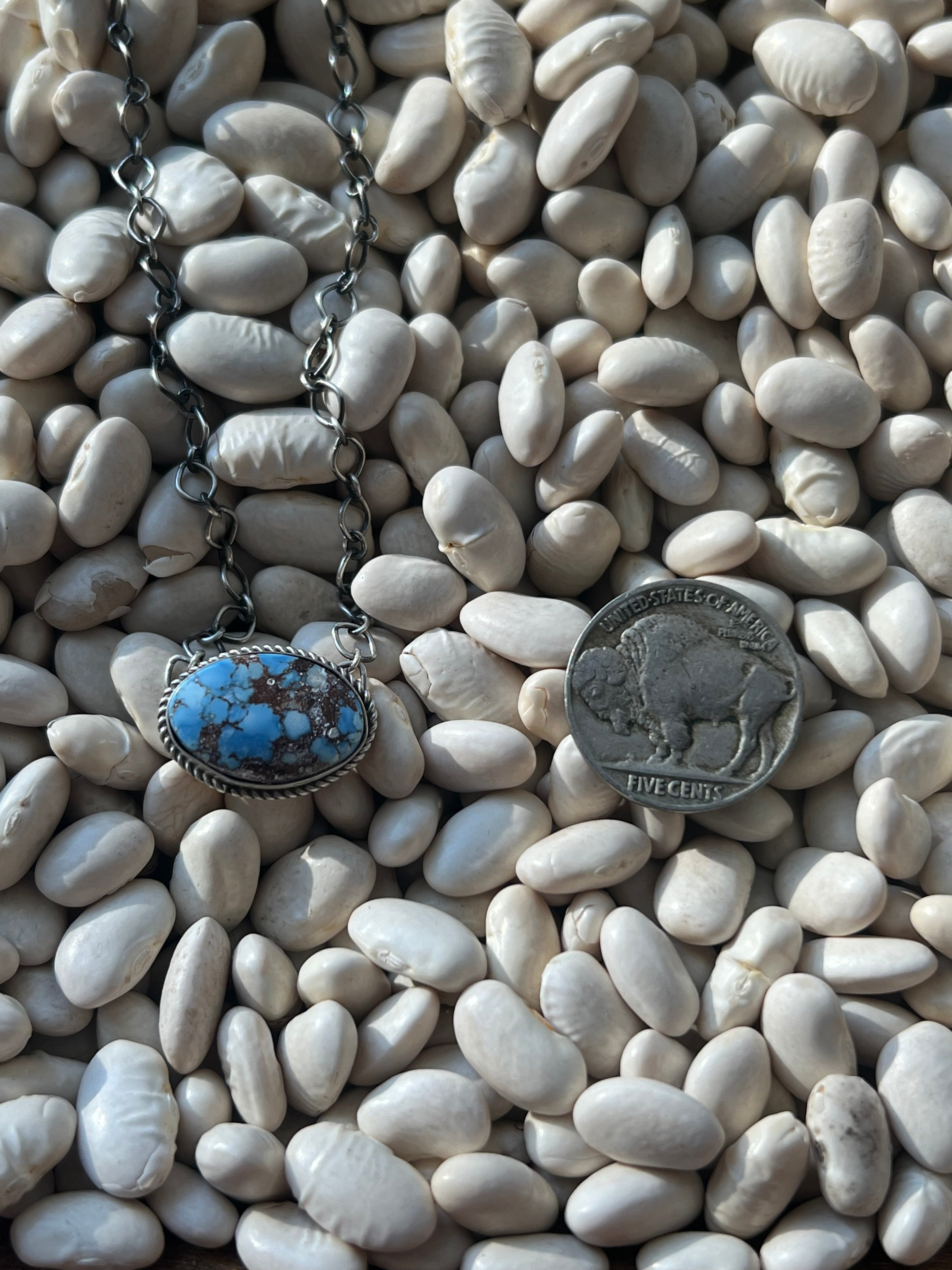 Golden Hills Oval Bar Necklace