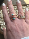 Copper and Turquoise Ring