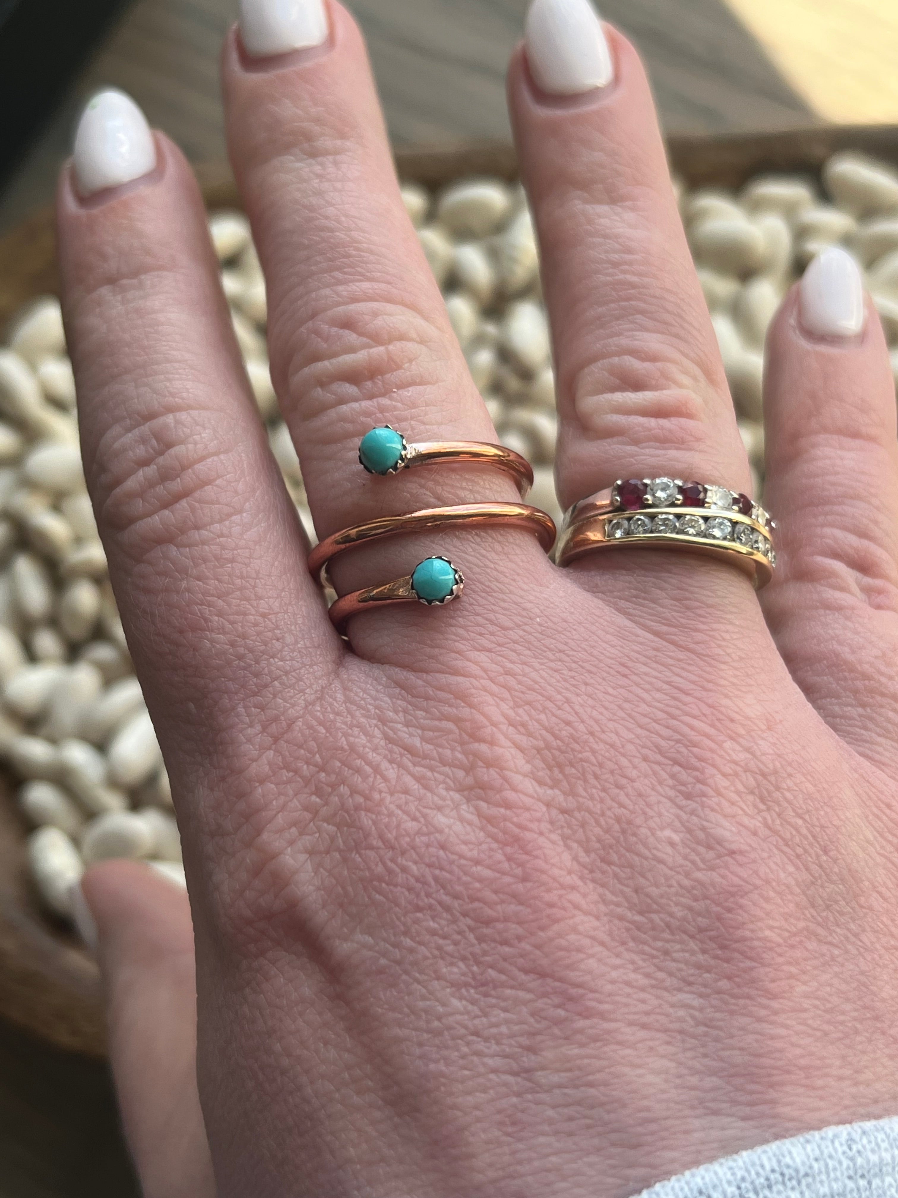 Copper and Turquoise Ring