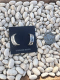 White Buffalo Inlay Hoops
