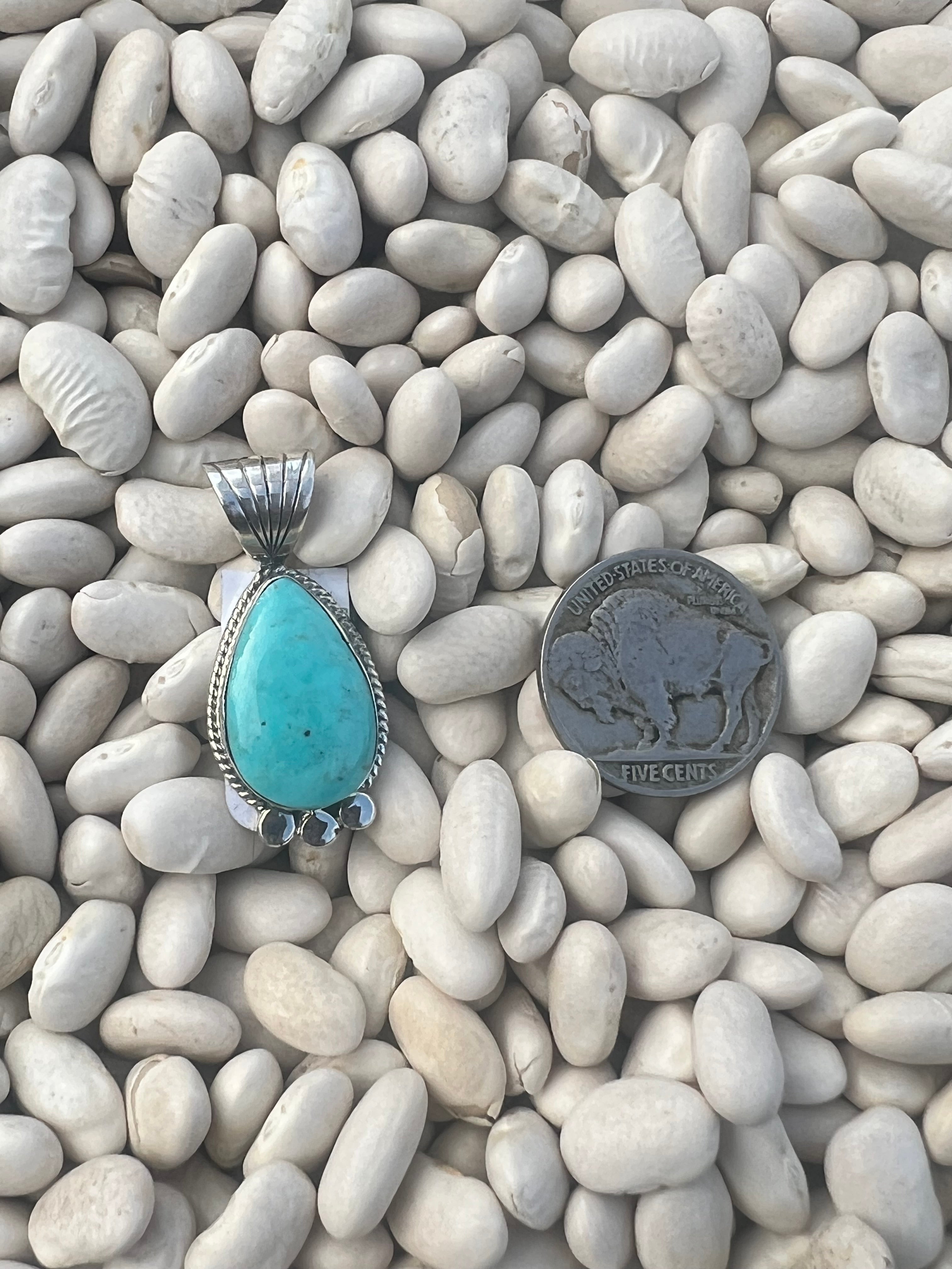 Turquoise Teardrop Pendant