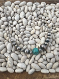 Sterling Pearl and Turquoise Necklace