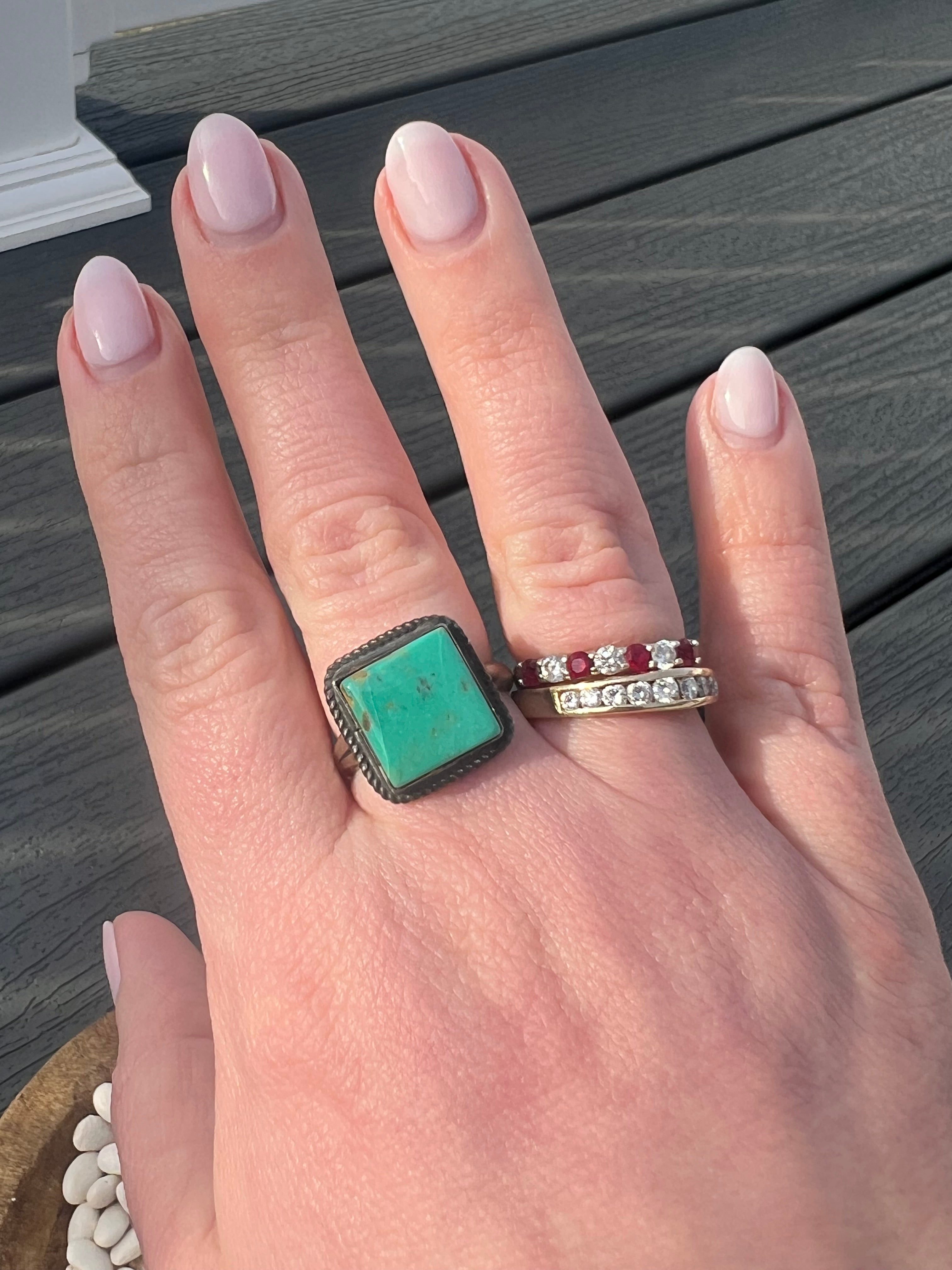 Turquoise Square Ring