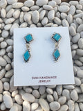 Double Diamond post back Earrings