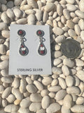 Red Coral Stud Dangles