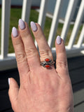 Corral Leaf Ring