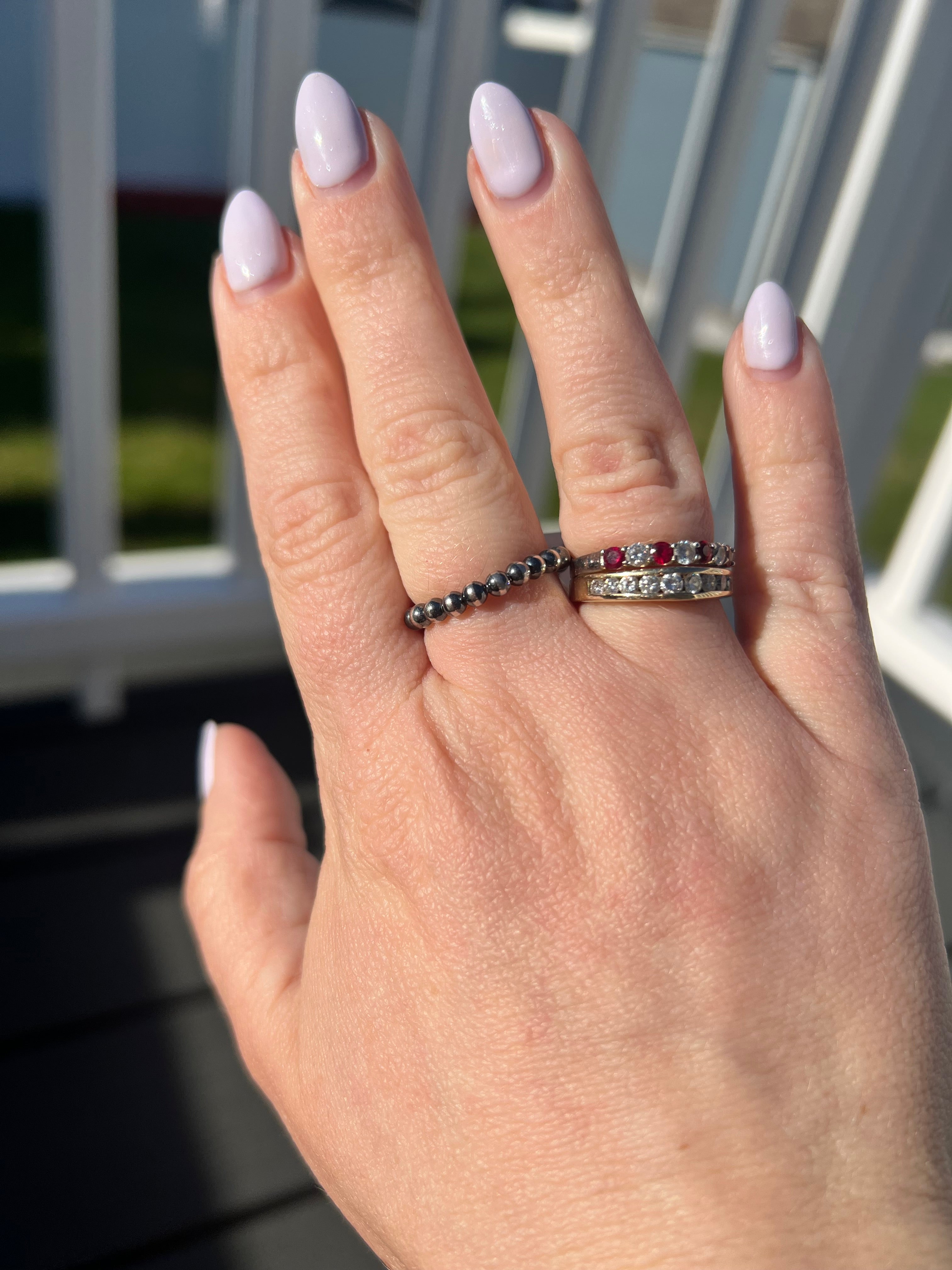 Sterling Pearl Stretch Ring
