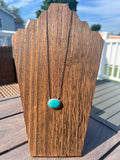 Turquoise Oval Bar Necklace