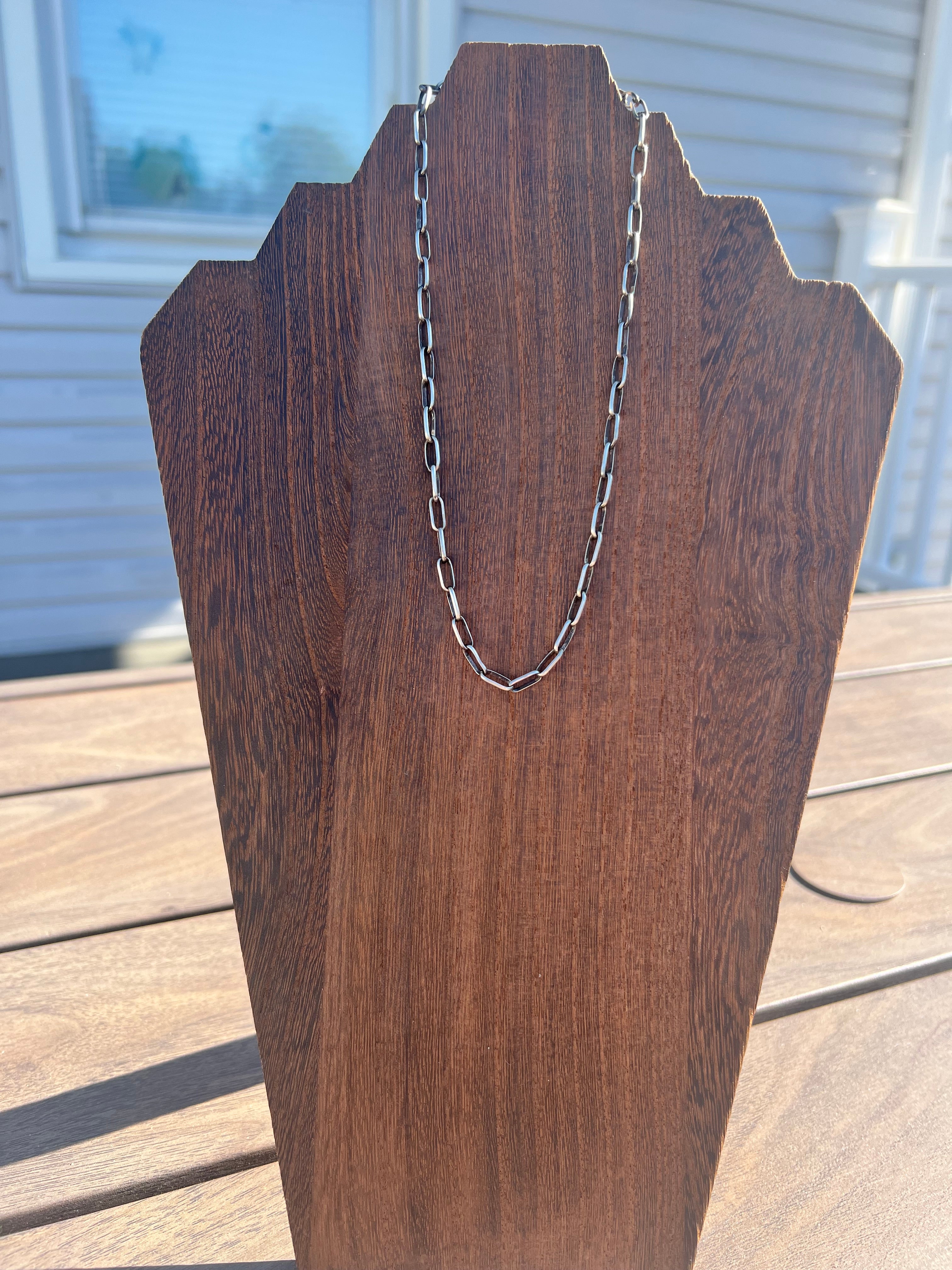 Handmade Paper Clip Chain 16 in