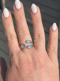 Opal Flower Ring