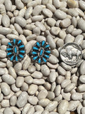Turquoise Cluster Earrings