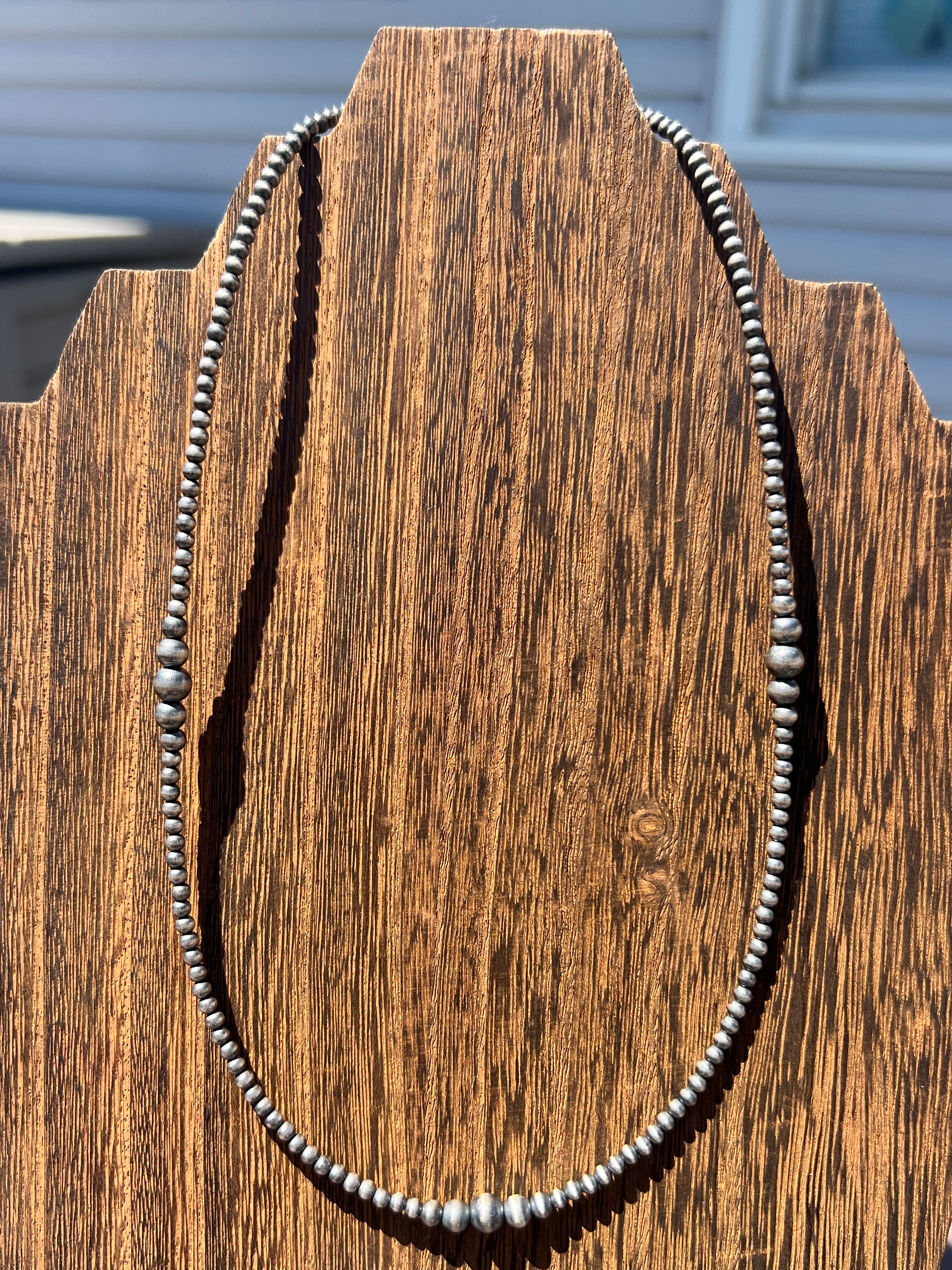 20-22 Inch 3-6mm graduated Sterling Pearls