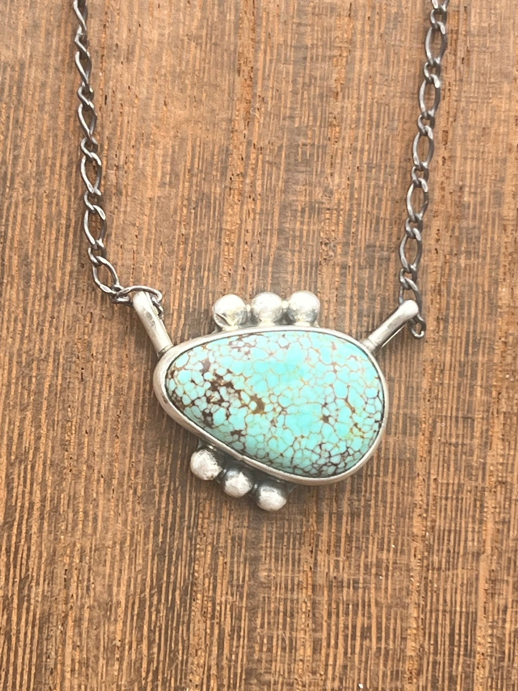 Mine #8 Turquoise Egg Bar Necklace