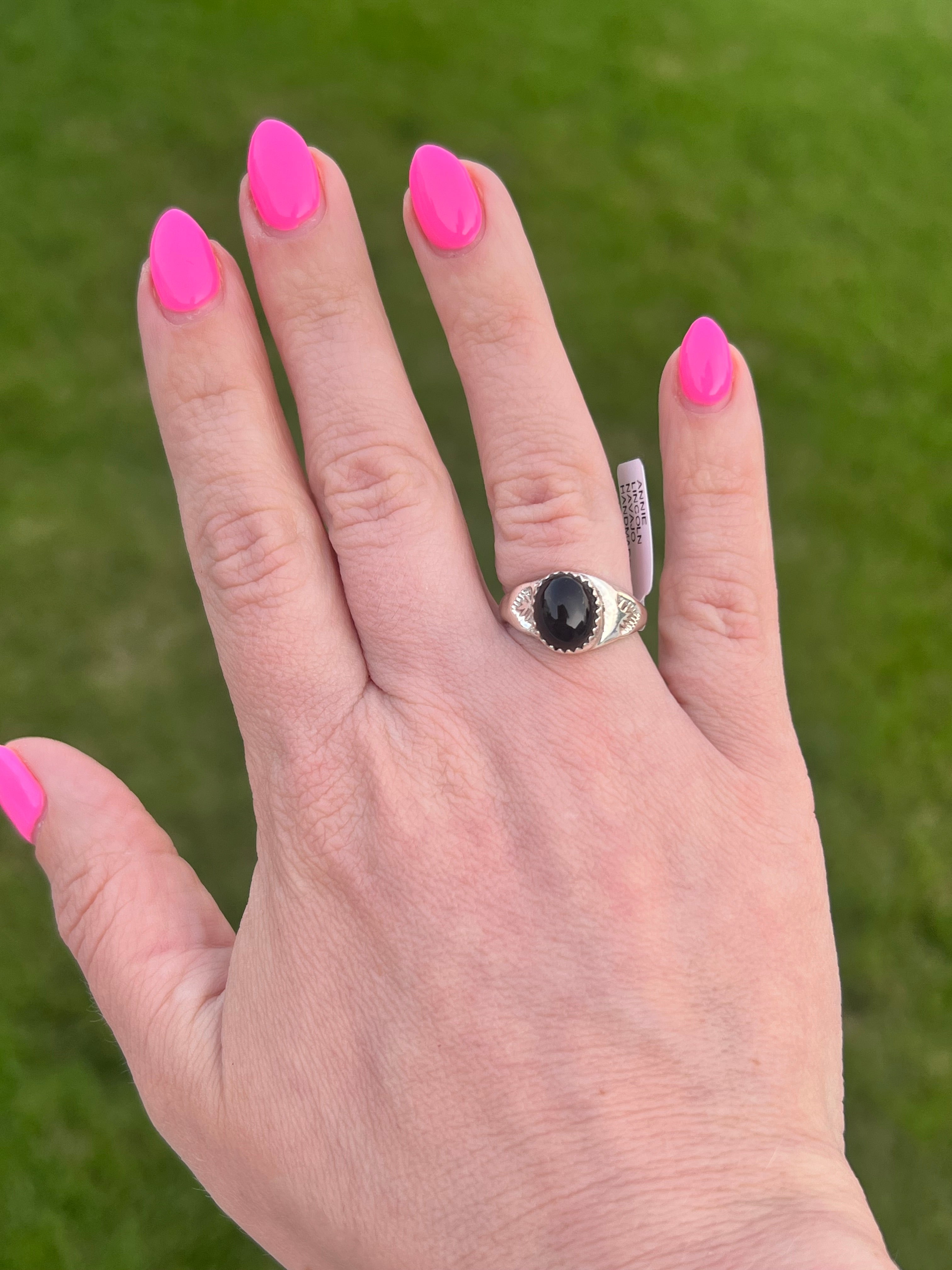 Black Onyx Signet Ring