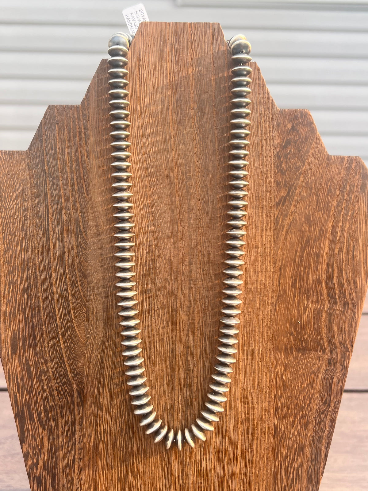 Handmade Navajo Pearls- 8mm Rondelle 18 inches