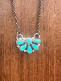 Dainty Half Cluster Necklace