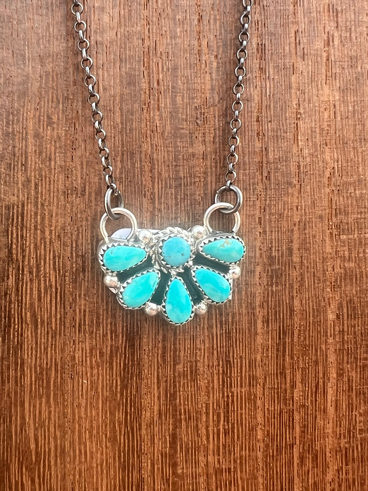 Dainty Half Cluster Necklace