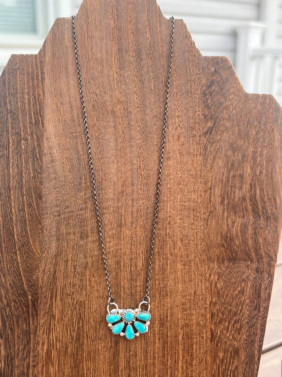 Dainty Half Cluster Necklace