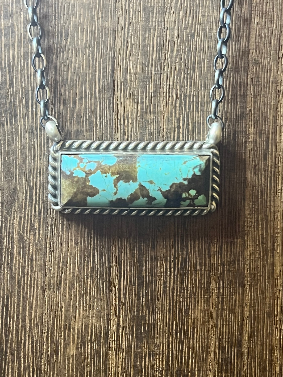 Cow Print Bar Necklace