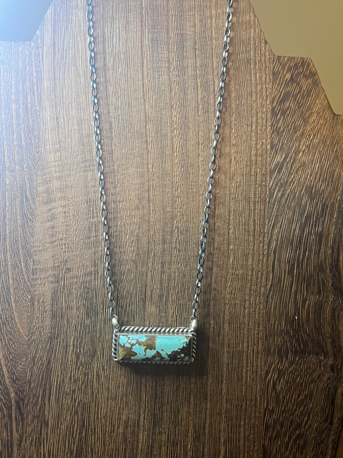 Cow Print Bar Necklace