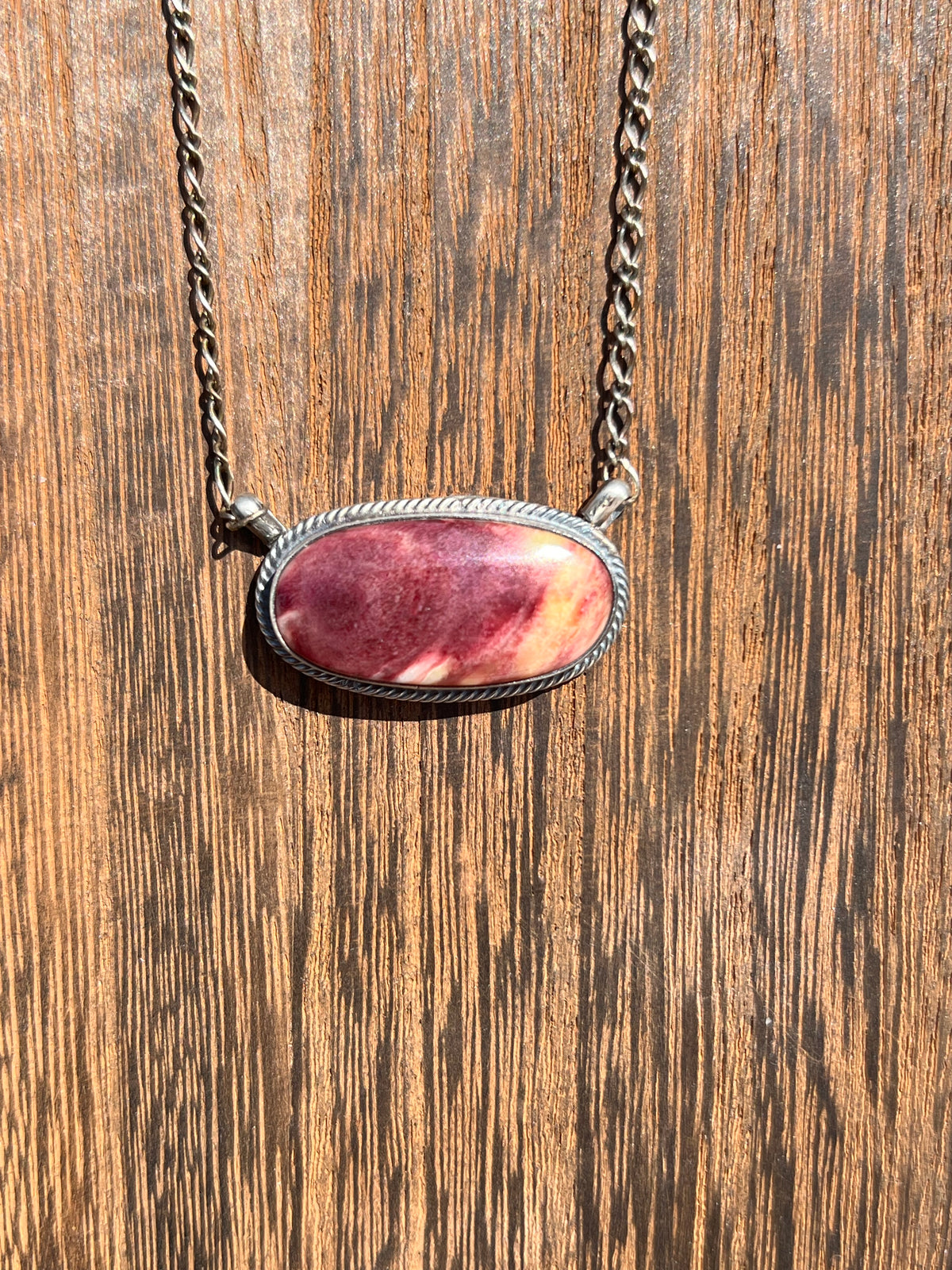 Purple Sunset Bar Necklace