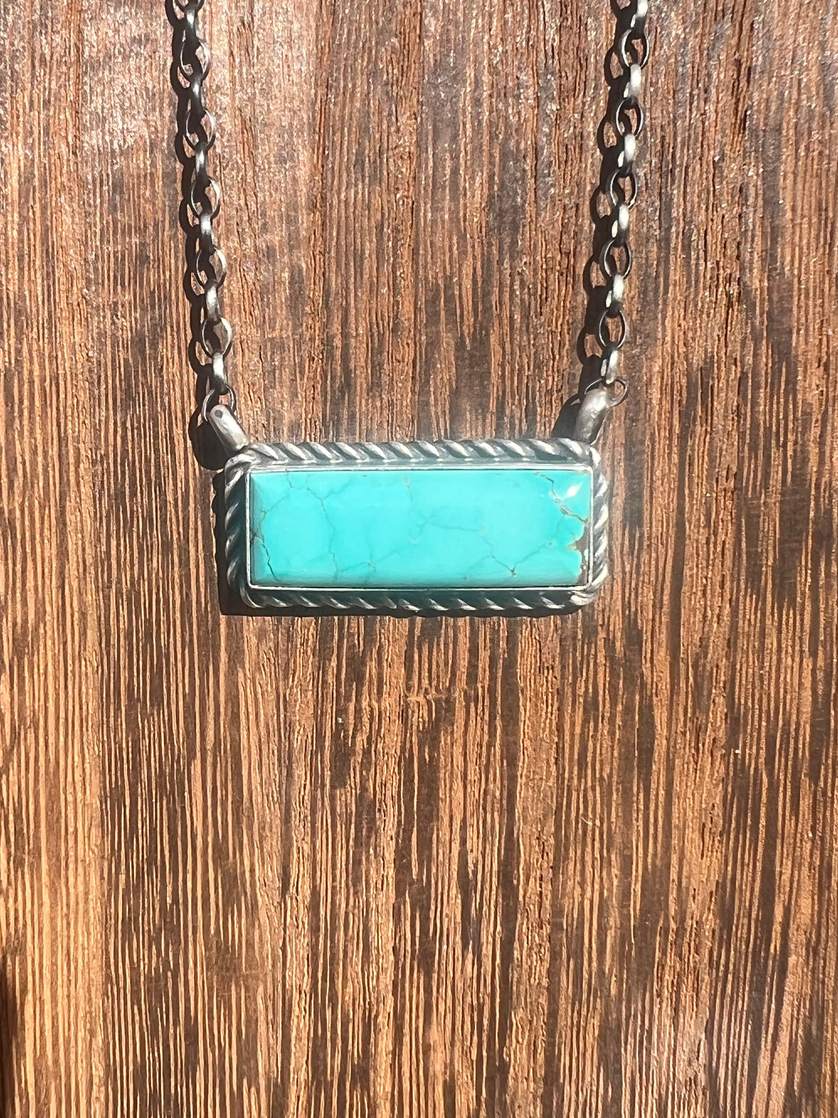 Prince Turquoise Bar Necklace