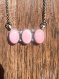 3 Dot Pink Conch Necklace